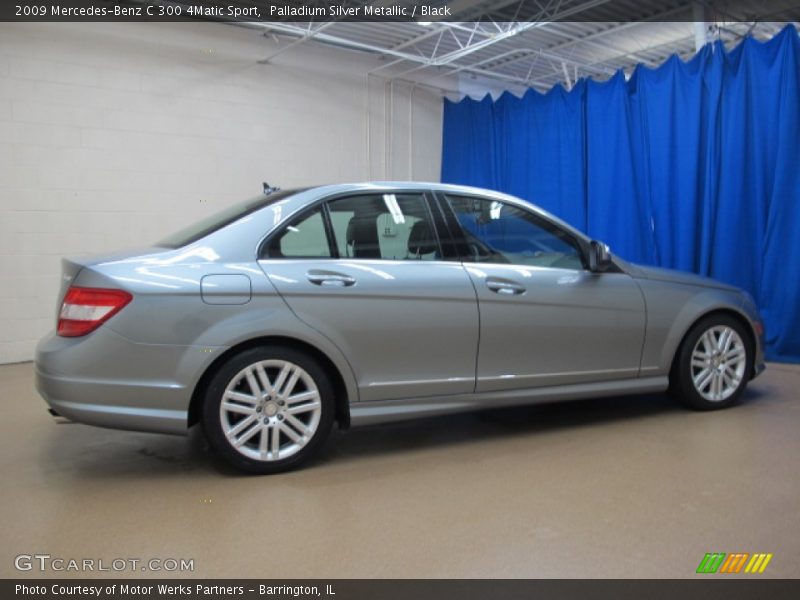 Palladium Silver Metallic / Black 2009 Mercedes-Benz C 300 4Matic Sport