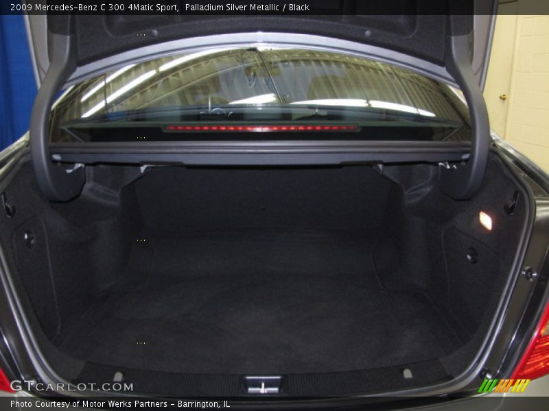 Palladium Silver Metallic / Black 2009 Mercedes-Benz C 300 4Matic Sport
