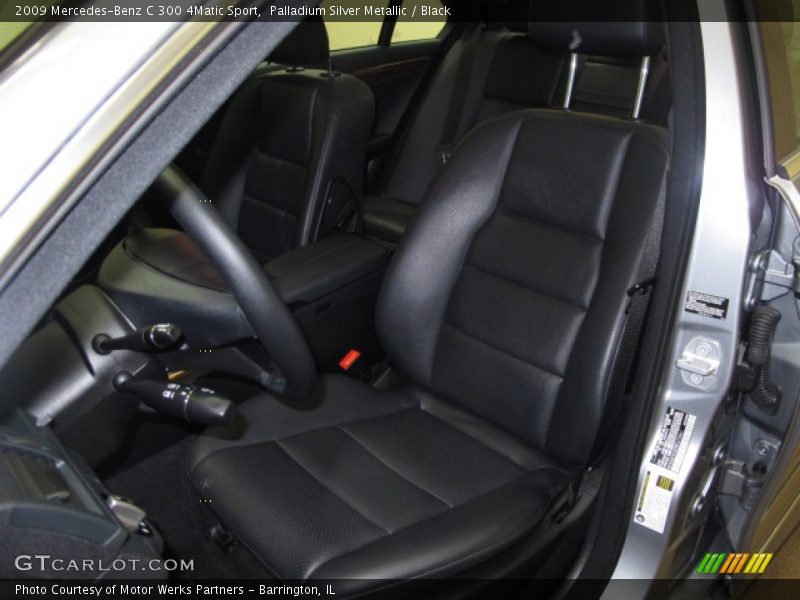 Palladium Silver Metallic / Black 2009 Mercedes-Benz C 300 4Matic Sport