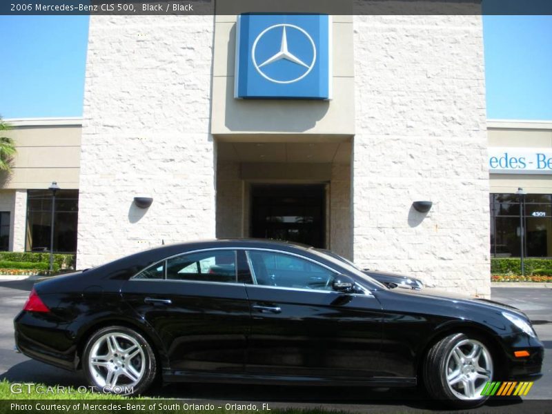 Black / Black 2006 Mercedes-Benz CLS 500