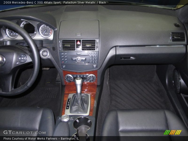 Palladium Silver Metallic / Black 2009 Mercedes-Benz C 300 4Matic Sport