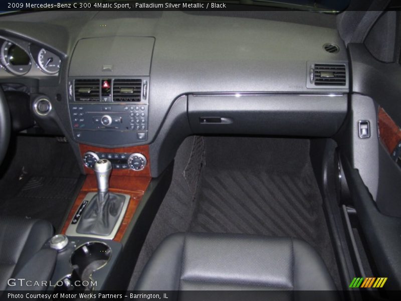 Palladium Silver Metallic / Black 2009 Mercedes-Benz C 300 4Matic Sport