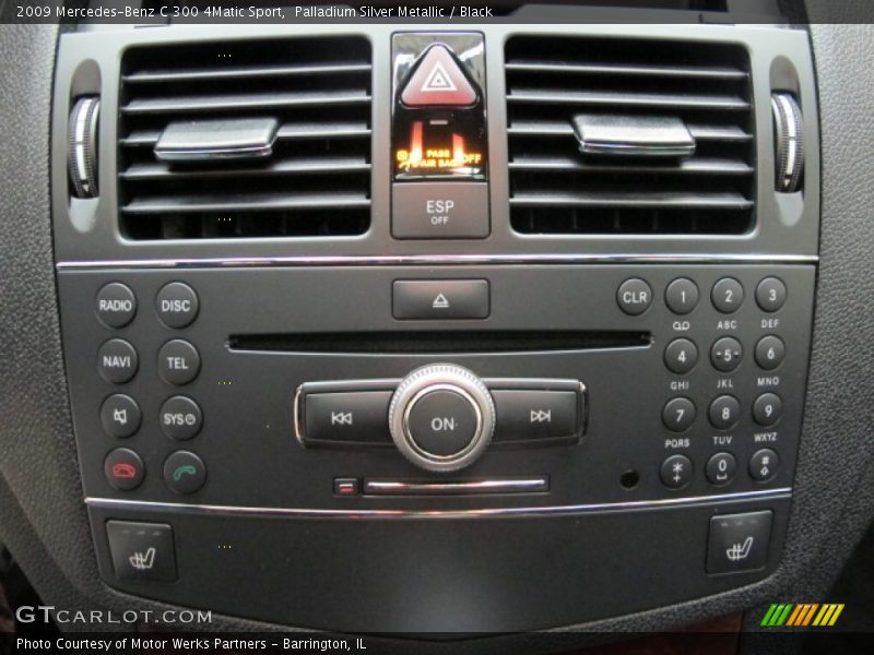 Palladium Silver Metallic / Black 2009 Mercedes-Benz C 300 4Matic Sport