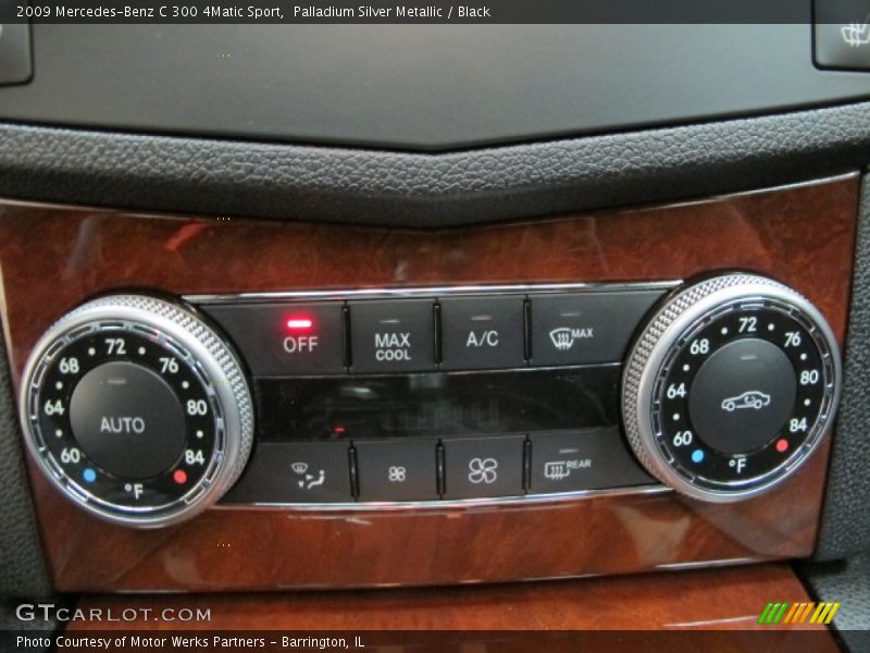 Palladium Silver Metallic / Black 2009 Mercedes-Benz C 300 4Matic Sport