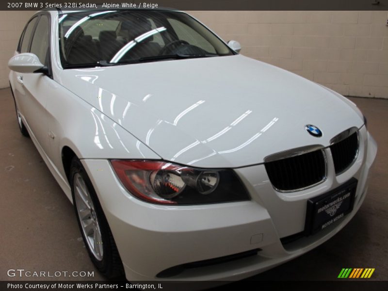 Alpine White / Beige 2007 BMW 3 Series 328i Sedan