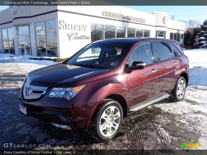 Dark Cherry Pearl / Ebony 2009 Acura MDX Technology