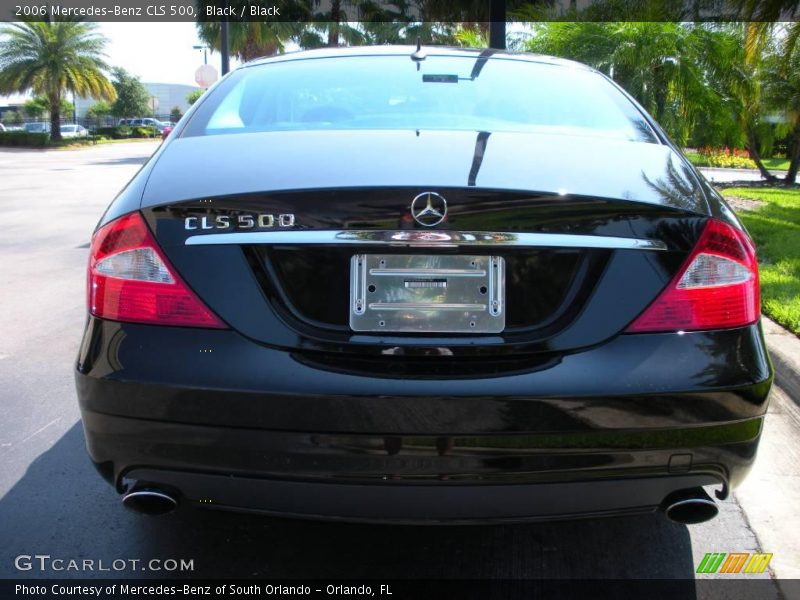 Black / Black 2006 Mercedes-Benz CLS 500