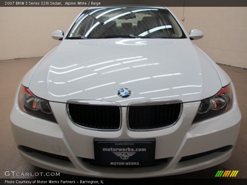 Alpine White / Beige 2007 BMW 3 Series 328i Sedan