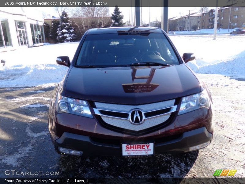 Dark Cherry Pearl / Ebony 2009 Acura MDX Technology