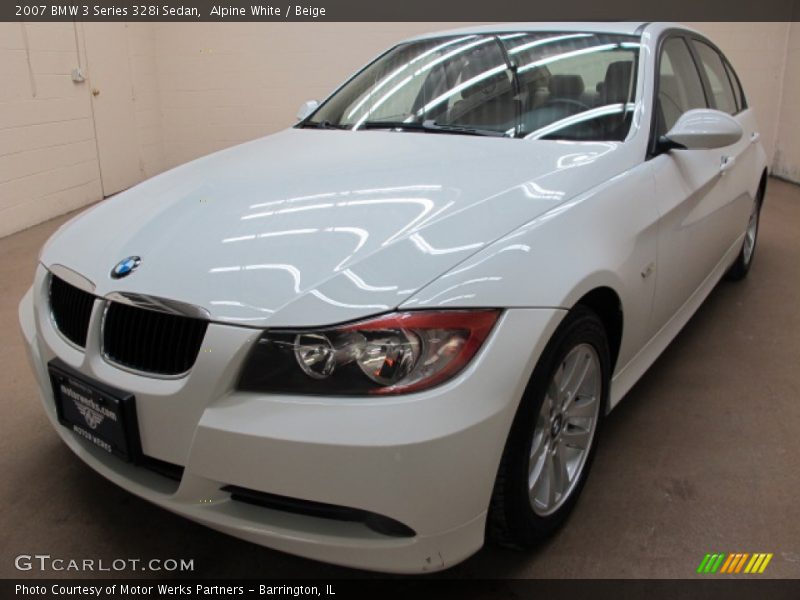 Alpine White / Beige 2007 BMW 3 Series 328i Sedan