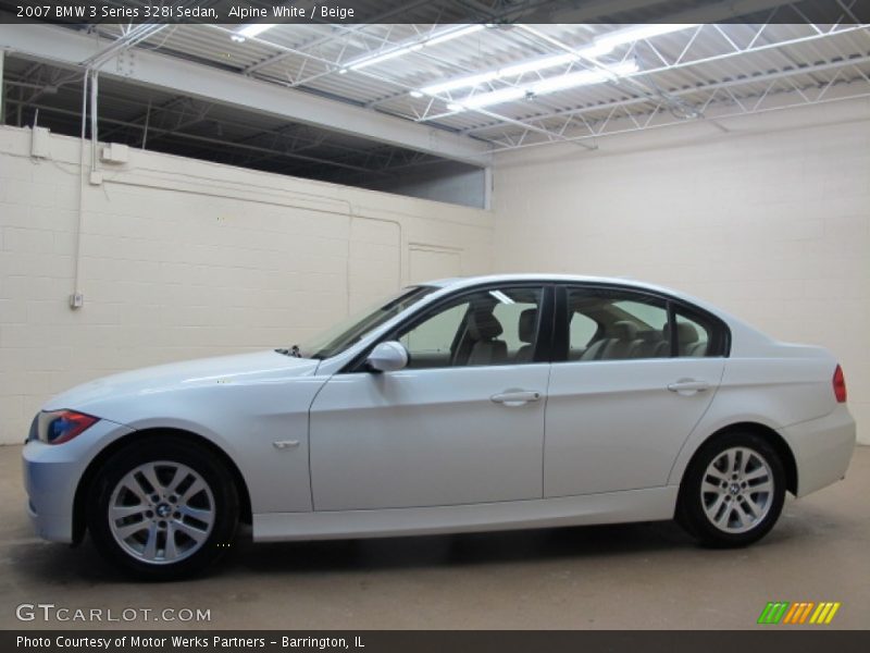 Alpine White / Beige 2007 BMW 3 Series 328i Sedan