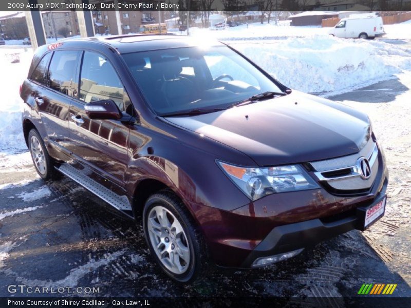 Dark Cherry Pearl / Ebony 2009 Acura MDX Technology