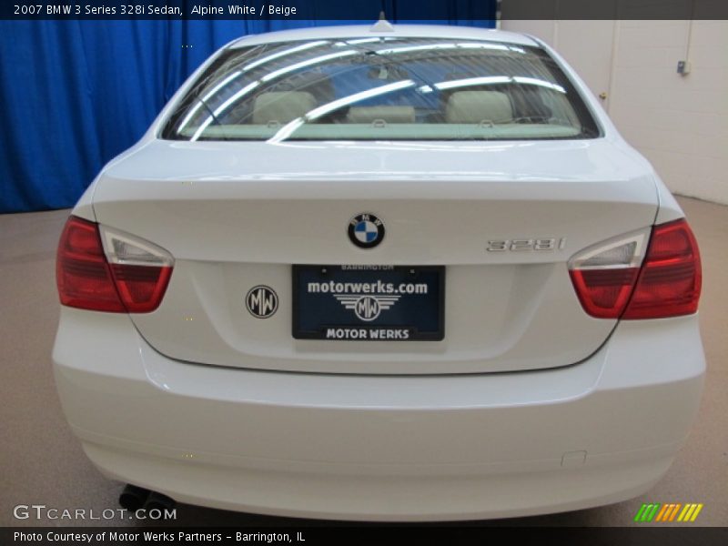 Alpine White / Beige 2007 BMW 3 Series 328i Sedan