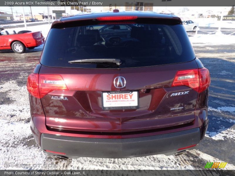 Dark Cherry Pearl / Ebony 2009 Acura MDX Technology