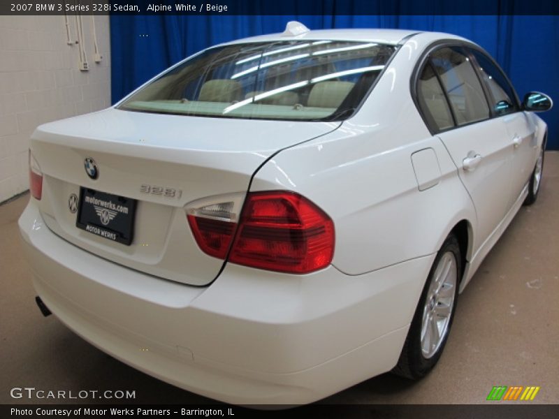 Alpine White / Beige 2007 BMW 3 Series 328i Sedan