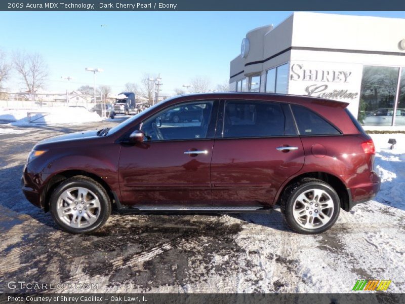 Dark Cherry Pearl / Ebony 2009 Acura MDX Technology
