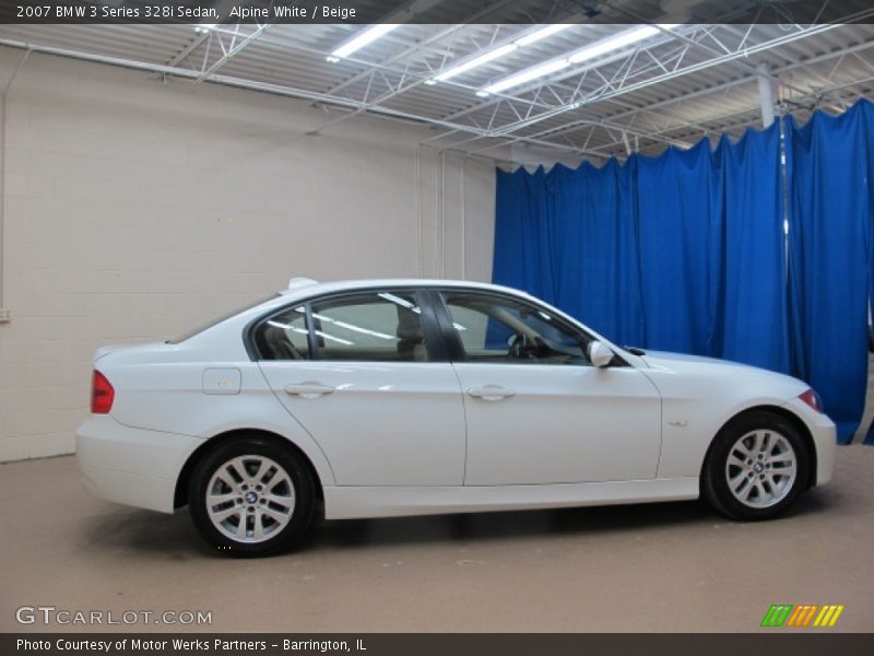 Alpine White / Beige 2007 BMW 3 Series 328i Sedan