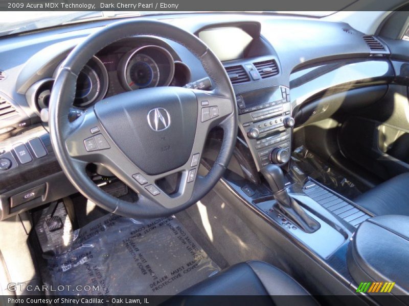 Dark Cherry Pearl / Ebony 2009 Acura MDX Technology