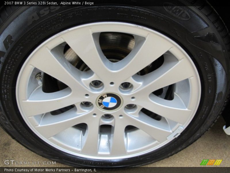 Alpine White / Beige 2007 BMW 3 Series 328i Sedan
