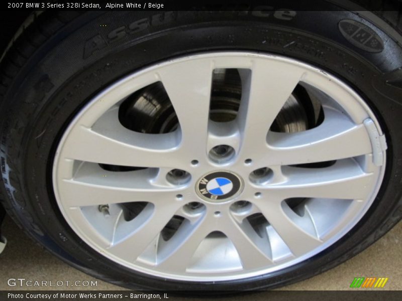 Alpine White / Beige 2007 BMW 3 Series 328i Sedan