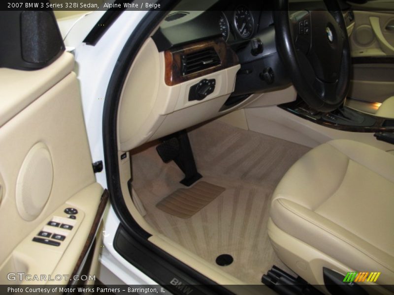 Alpine White / Beige 2007 BMW 3 Series 328i Sedan