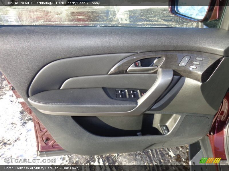 Dark Cherry Pearl / Ebony 2009 Acura MDX Technology