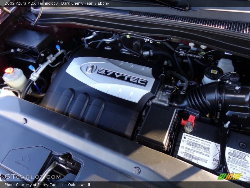 Dark Cherry Pearl / Ebony 2009 Acura MDX Technology