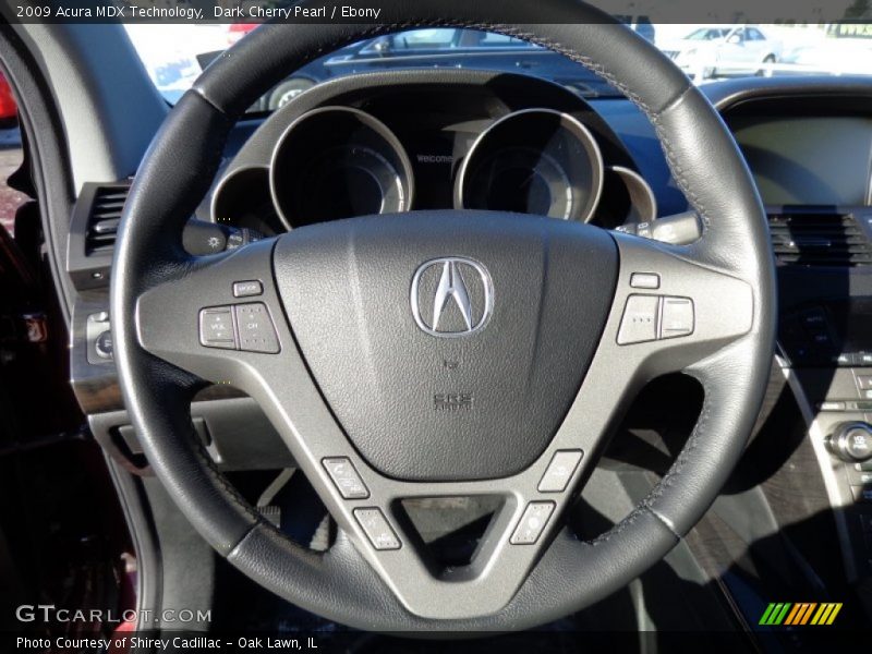Dark Cherry Pearl / Ebony 2009 Acura MDX Technology