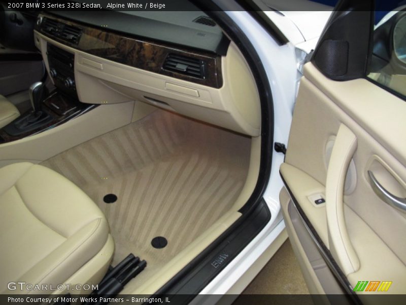 Alpine White / Beige 2007 BMW 3 Series 328i Sedan