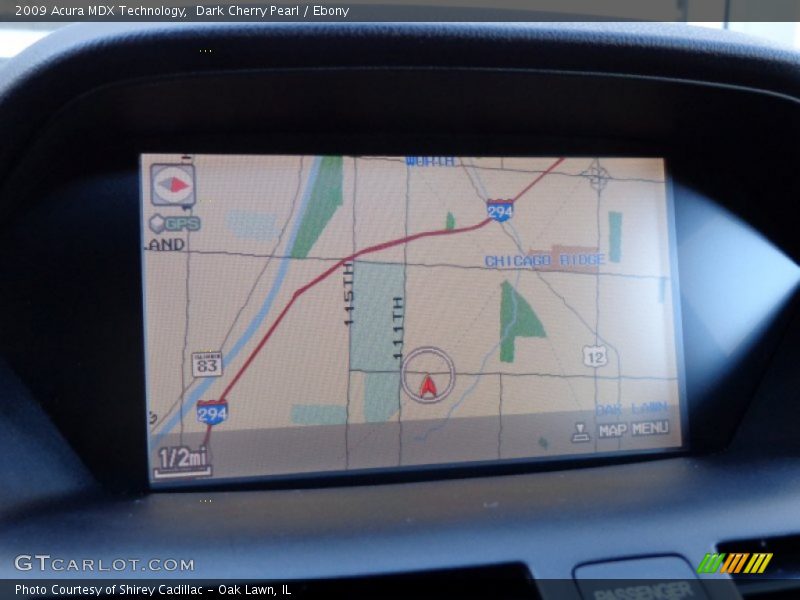 Dark Cherry Pearl / Ebony 2009 Acura MDX Technology