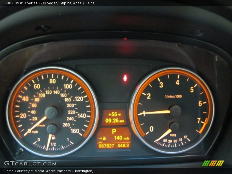 Alpine White / Beige 2007 BMW 3 Series 328i Sedan