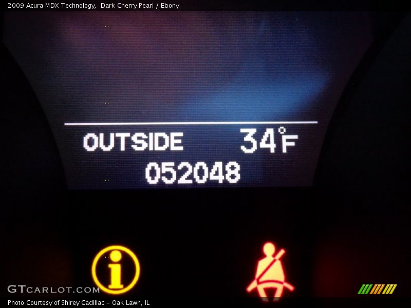 Dark Cherry Pearl / Ebony 2009 Acura MDX Technology