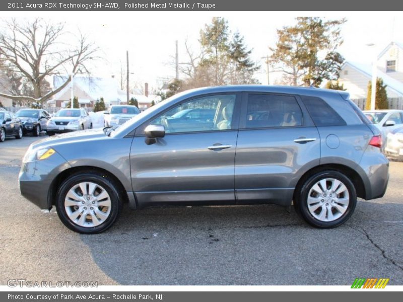 Polished Metal Metallic / Taupe 2011 Acura RDX Technology SH-AWD