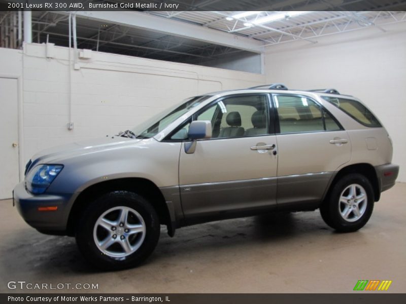 Burnished Gold Metallic / Ivory 2001 Lexus RX 300 AWD