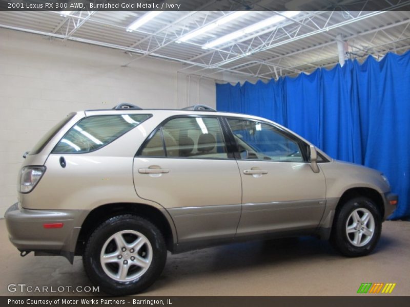 Burnished Gold Metallic / Ivory 2001 Lexus RX 300 AWD