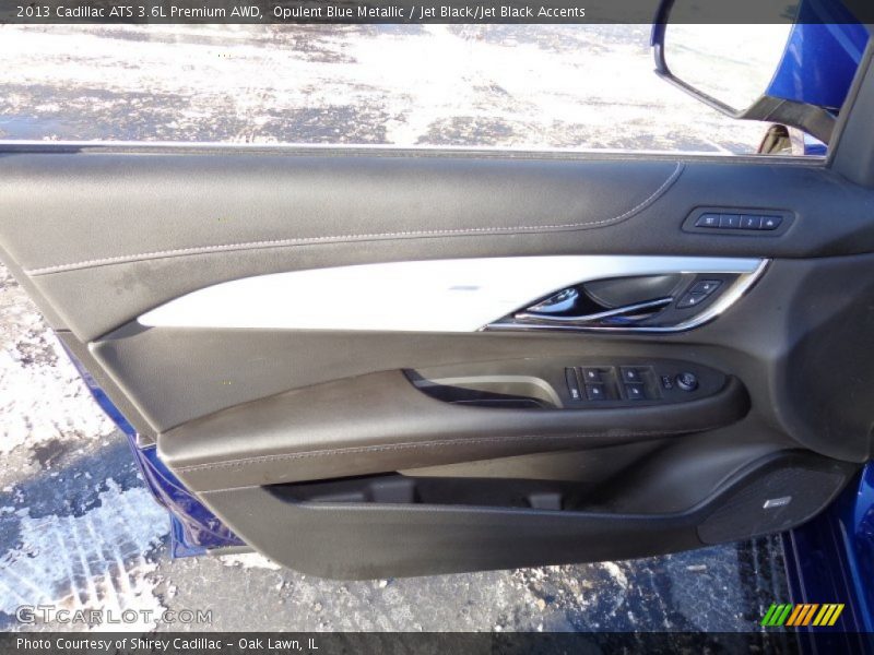 Opulent Blue Metallic / Jet Black/Jet Black Accents 2013 Cadillac ATS 3.6L Premium AWD