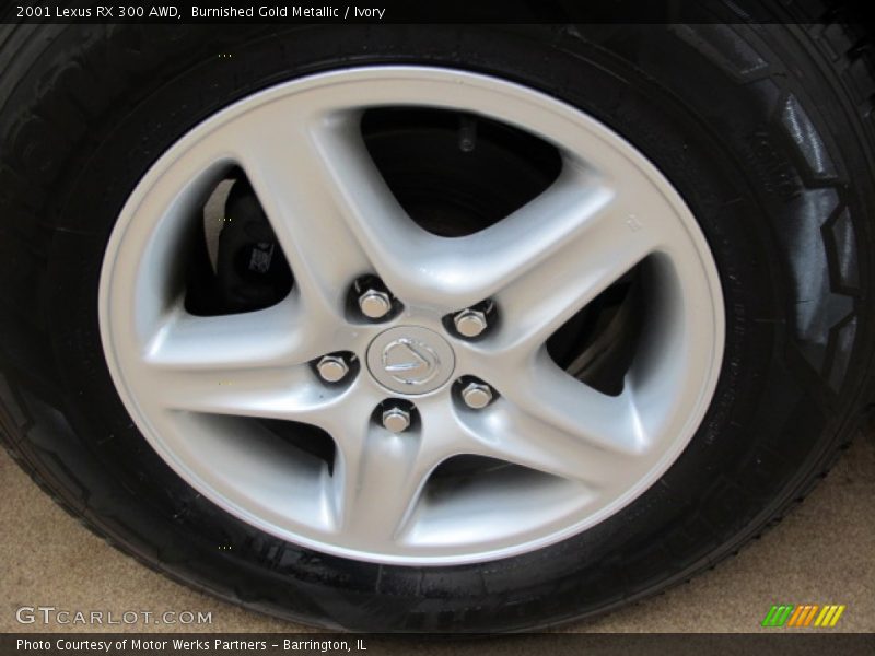Burnished Gold Metallic / Ivory 2001 Lexus RX 300 AWD