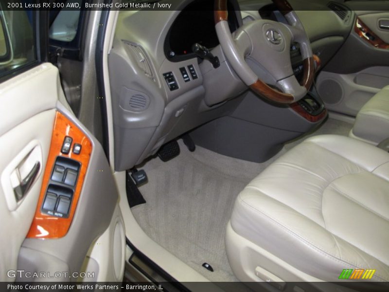 Burnished Gold Metallic / Ivory 2001 Lexus RX 300 AWD
