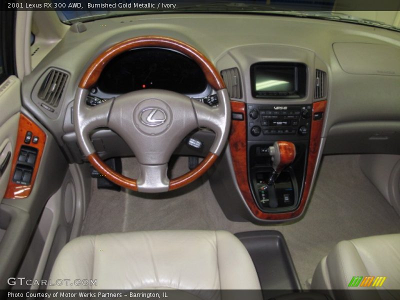 Burnished Gold Metallic / Ivory 2001 Lexus RX 300 AWD