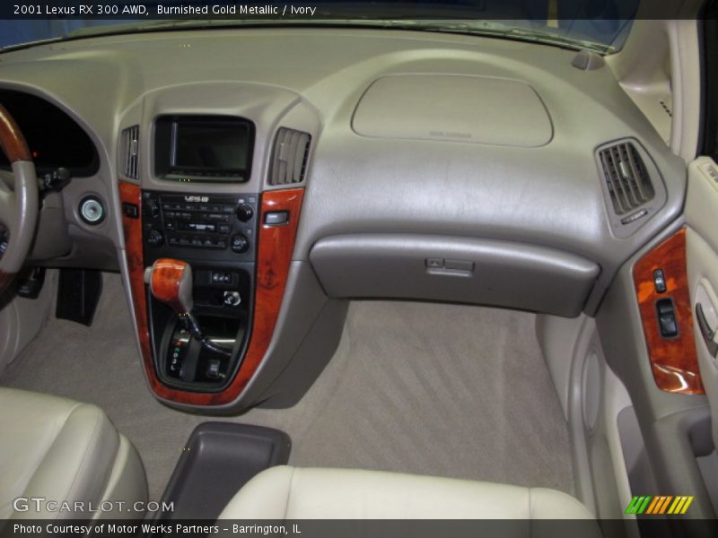 Burnished Gold Metallic / Ivory 2001 Lexus RX 300 AWD