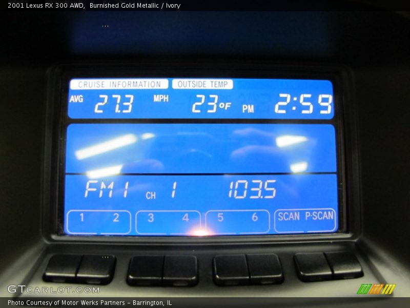 Burnished Gold Metallic / Ivory 2001 Lexus RX 300 AWD