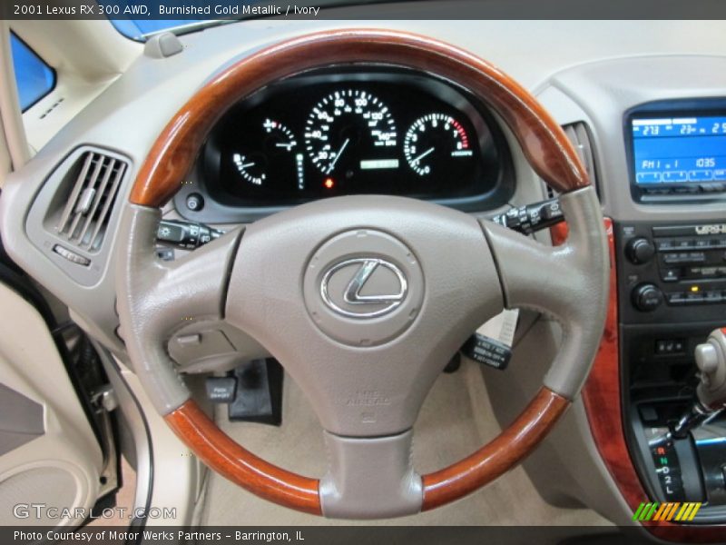 Burnished Gold Metallic / Ivory 2001 Lexus RX 300 AWD