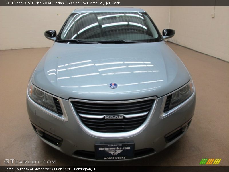 Glacier Silver Metallic / Jet Black 2011 Saab 9-5 Turbo6 XWD Sedan