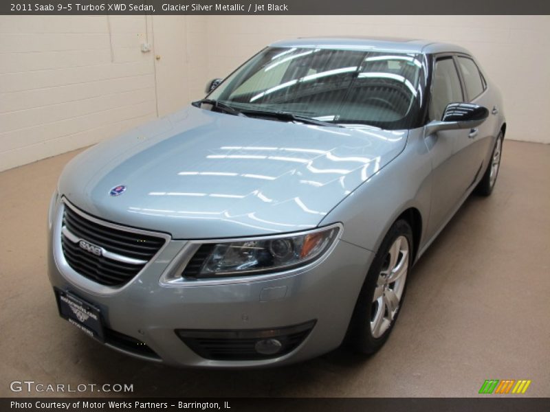 Glacier Silver Metallic / Jet Black 2011 Saab 9-5 Turbo6 XWD Sedan