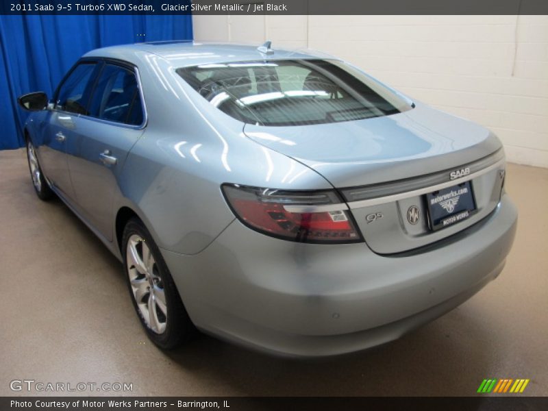 Glacier Silver Metallic / Jet Black 2011 Saab 9-5 Turbo6 XWD Sedan