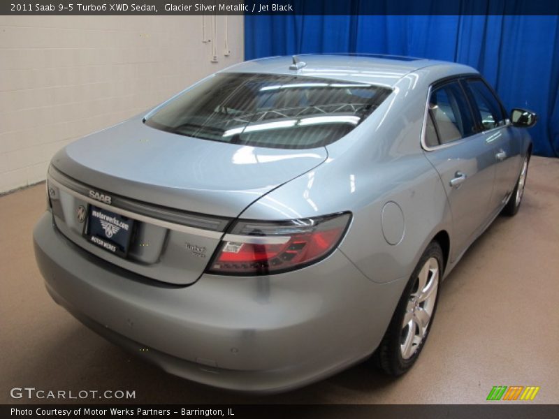 Glacier Silver Metallic / Jet Black 2011 Saab 9-5 Turbo6 XWD Sedan