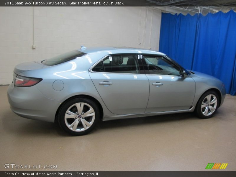 Glacier Silver Metallic / Jet Black 2011 Saab 9-5 Turbo6 XWD Sedan