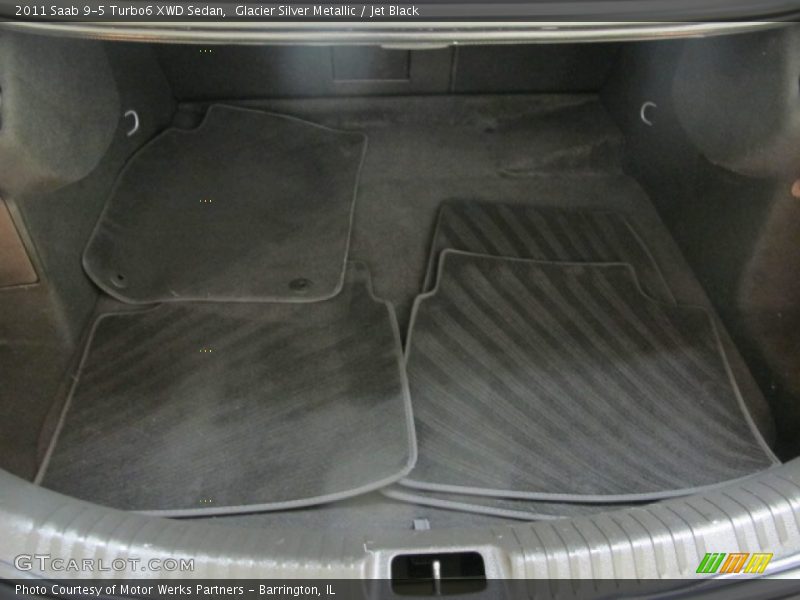 Glacier Silver Metallic / Jet Black 2011 Saab 9-5 Turbo6 XWD Sedan