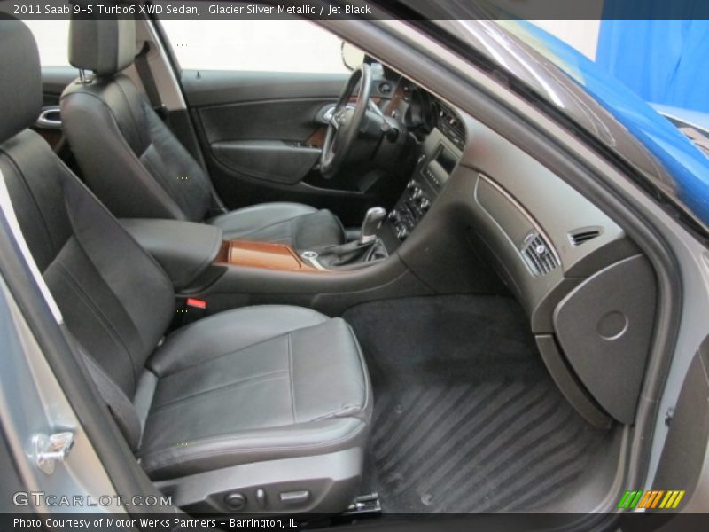 Glacier Silver Metallic / Jet Black 2011 Saab 9-5 Turbo6 XWD Sedan