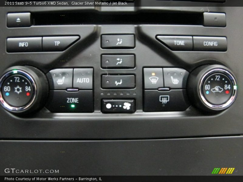 Glacier Silver Metallic / Jet Black 2011 Saab 9-5 Turbo6 XWD Sedan